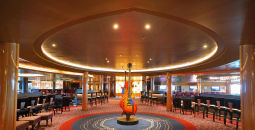 Holland America Line updated the area connecting Billboard Onboard and Rolling Stone Lounge to create a more immersive live music experience aboard Koningsdam