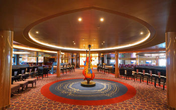 Holland America Line updated the area connecting Billboard Onboard and Rolling Stone Lounge to create a more immersive live music experience aboard Koningsdam