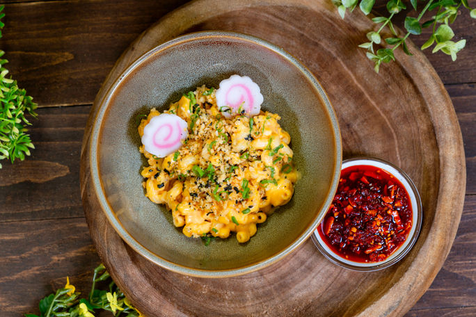 Ramen Mac & Cheese is among the new dishes available at the 2026 Disney California Adventure Food & Wine Festival.