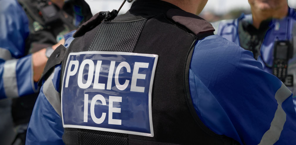 Immigration and Customs Enforcement (ICE) agents.