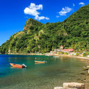 Boats on Soufriere Bay, Soufriere, Dominica