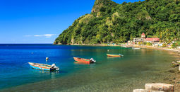 Boats on Soufriere Bay, Soufriere, Dominica