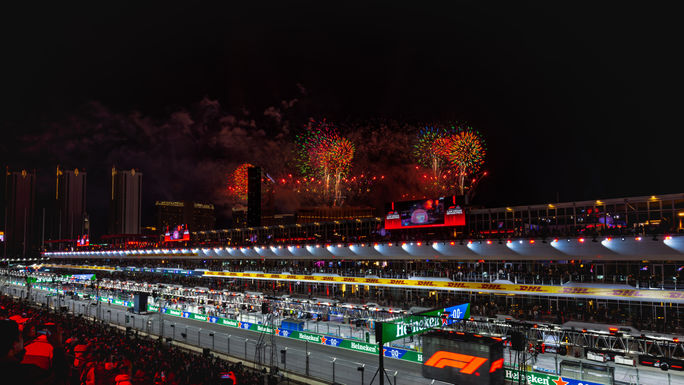 Fireworks over Grand Prix Plaza Fireworks over Grand Prix Plaza
