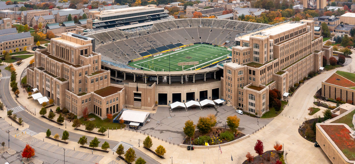 Image: Notre Dame Stadium in South Bend, Indiana. (Photo Credit: Joseph Hendrickson/Adobe)