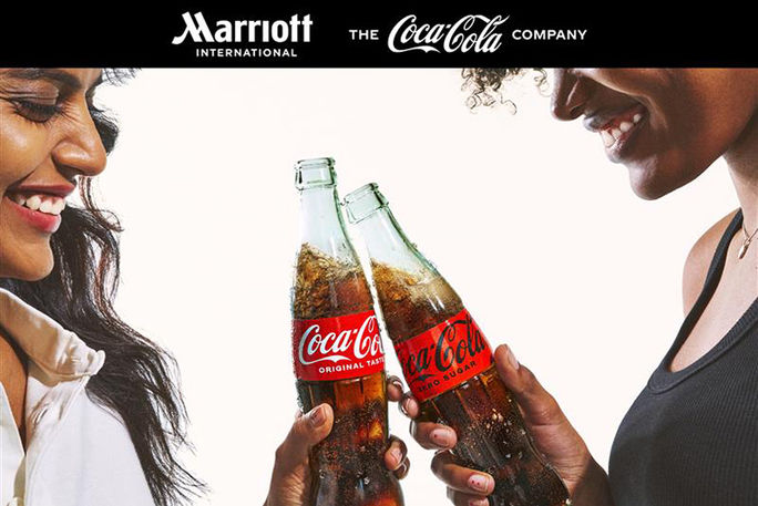 Marriott International has teamed up with The Coca-Cola Company Marriott International has teamed up with The Coca-Cola Company