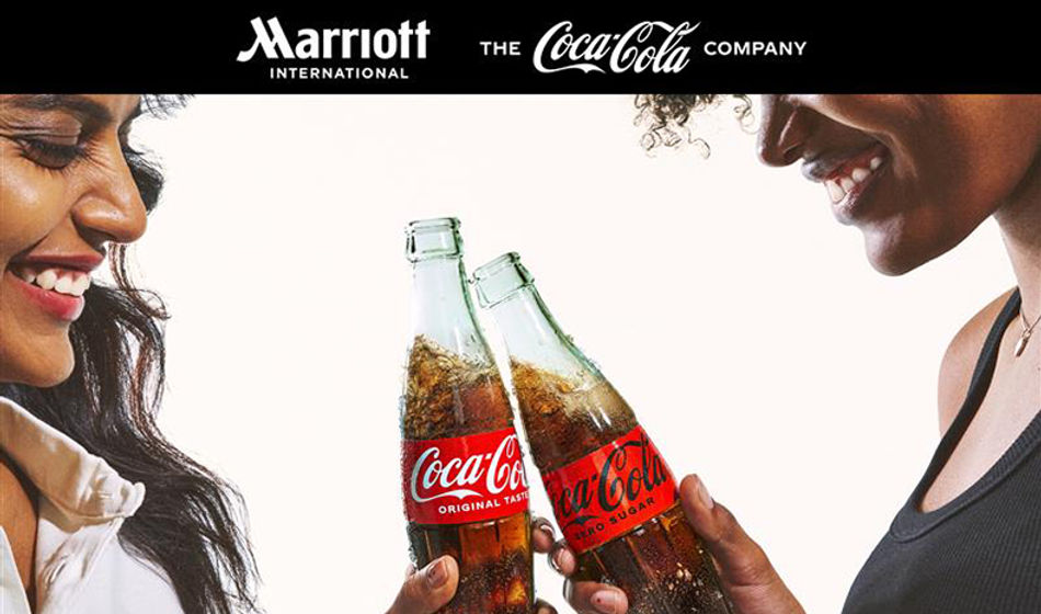 Marriott International has teamed up with The Coca-Cola Company