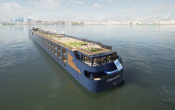 Exterior wellness deck aboard Transcend Cruises