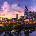 Fireworks over Nashville, Tennessee