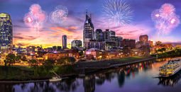 Fireworks over Nashville, Tennessee