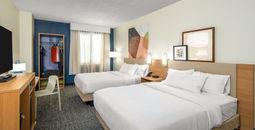 Spark by Hilton queen guestroom rendering, Spark by Hilton