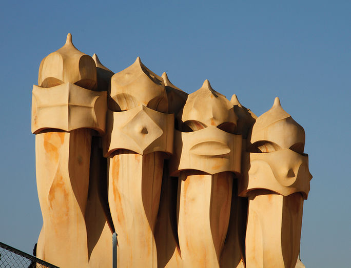 Detail of the Sagrada Familia cathedral in Barcelona