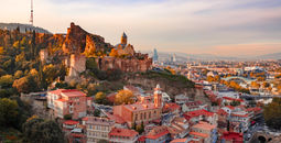 Sunset view of Old Tbilisi, Georgia