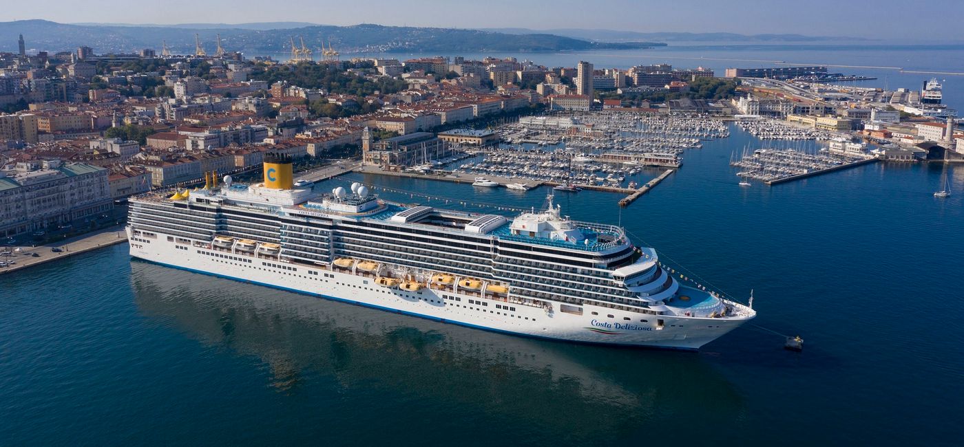 Image: The Costa Deliziosa in Trieste, Italy. (Photo courtesy of Costa Cruises)