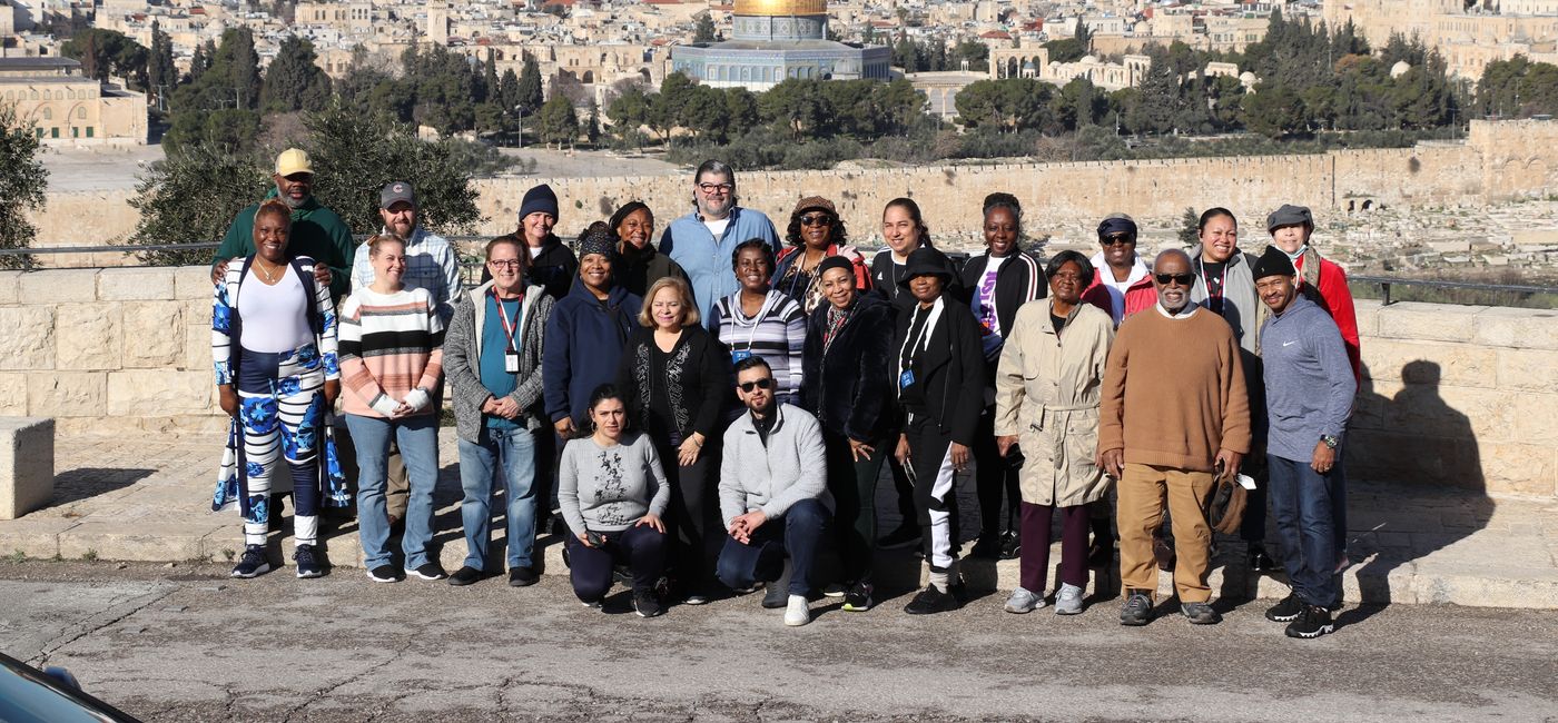 Image: The InteleTravel Travel Advisor Group In Jerusalem, Israel on an ETS Tours trips. (photo via ETS Tours) (Photo Credit: (photo via ETS Tours))
