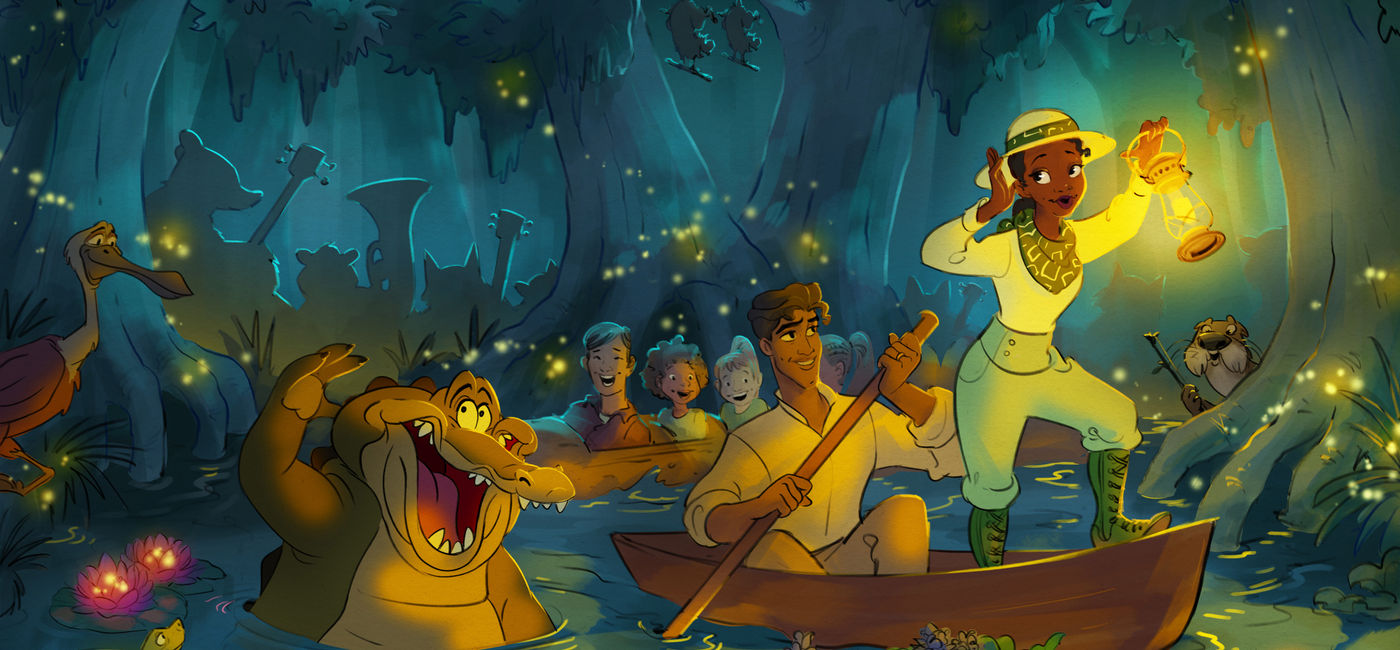 Image: Tiana's Bayou Adventure rendering. (photo courtesy Disneyland Resort)