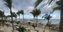 Beach at Riu Aquarelle.