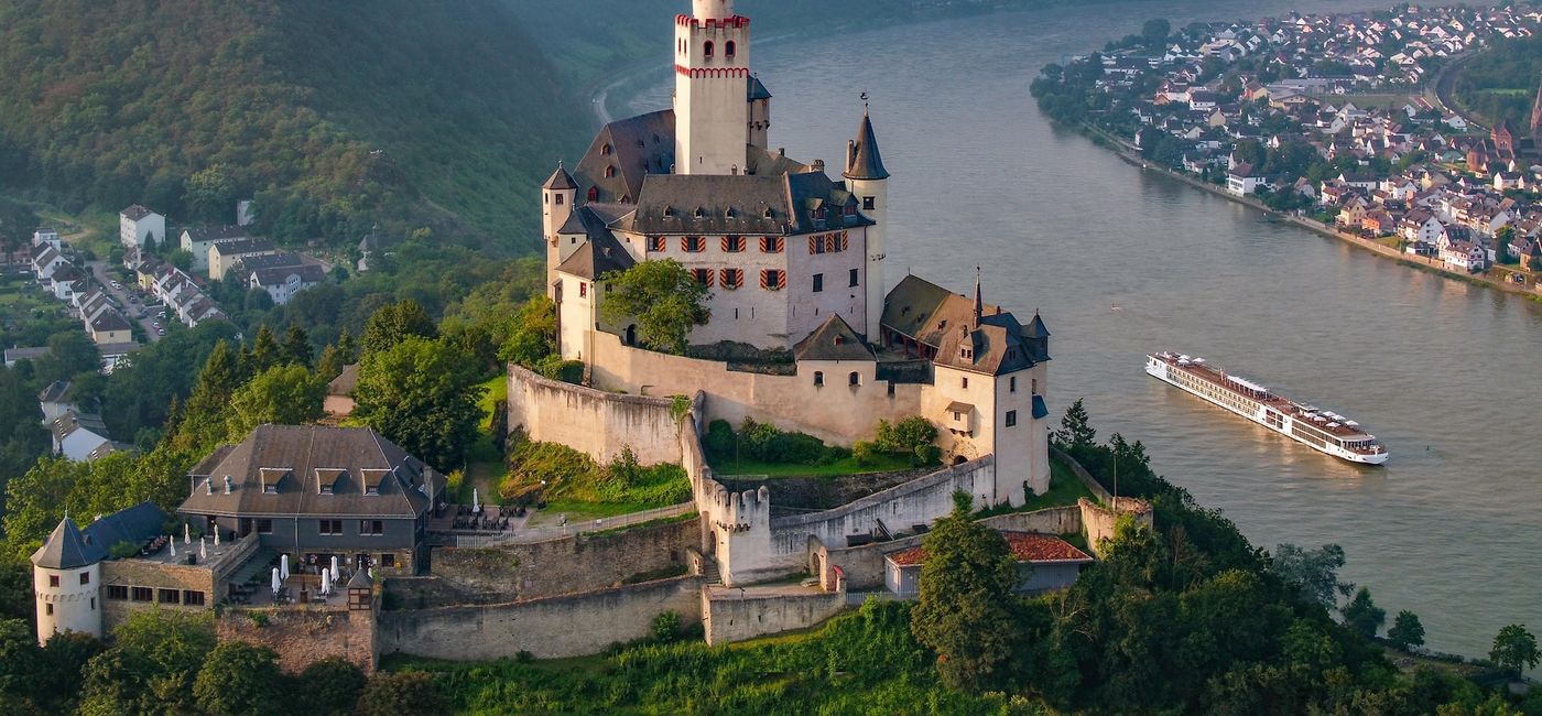 Image: A Viking Longship in the Rhine Valley (Photo Credit: Viking)