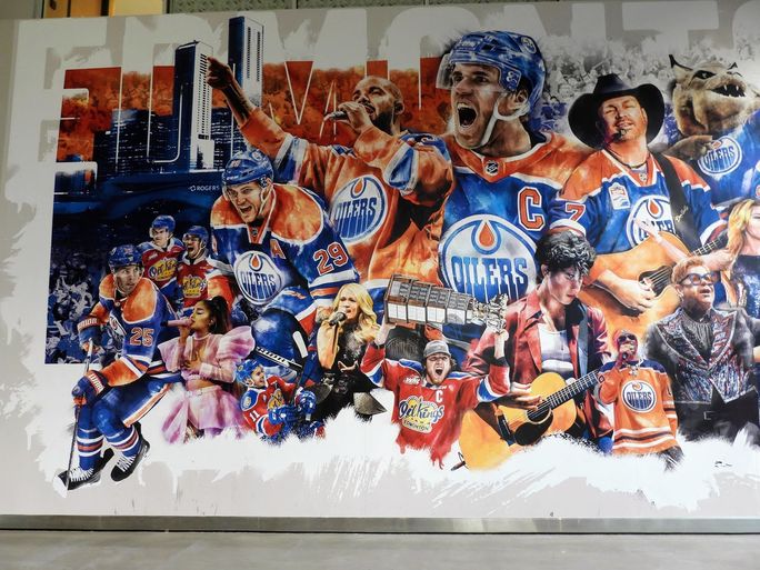 Oilers Hockey Mural, Edmonton