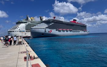 Cruise ships docked in Cozumel, Mexico