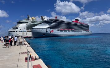 Cruise ships docked in Cozumel, Mexico