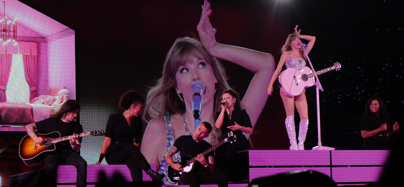 Image: Taylor Swift performing a show as part of her Eras Tour. (Photo Credit: Wikimedia Commons/Paolo Villanueva)