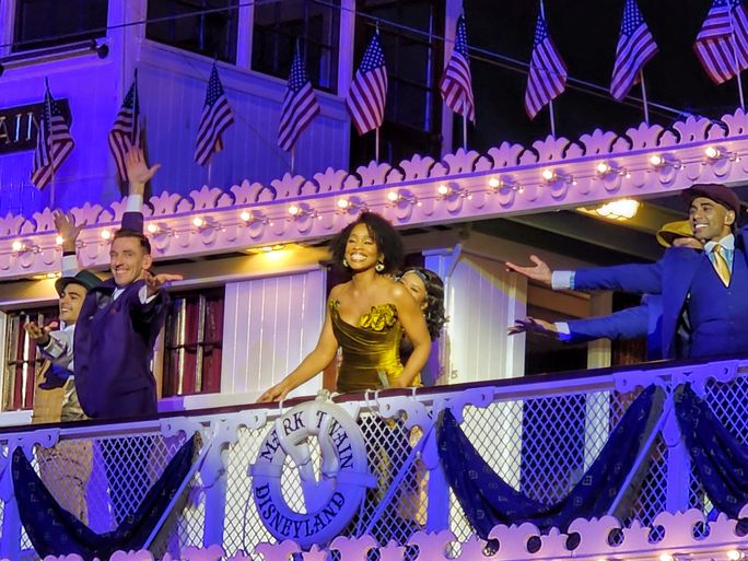 Anika Noni Rose, the voice of Princess Tiana, at Disneyland in Anaheim, California.