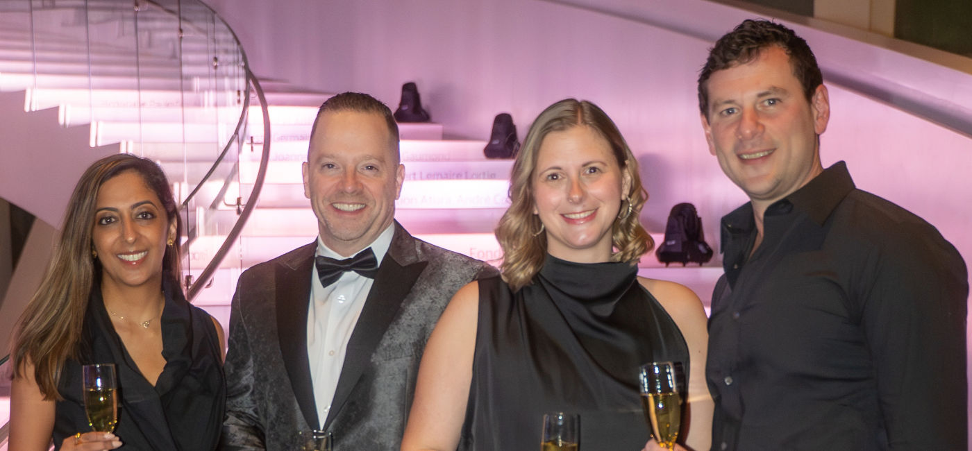 Image: Ensemble's Senior Leadership Team (L to R): Shahla Lalani, SVP, Marketing; Michael Johnson, President; Kristina Boyce, SVP, Operations and Member Relations; and Danny Finkel, SVP, Partner Relations. (Photo Credit: Ensemble)