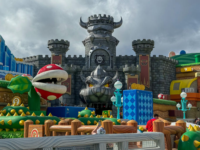 Bowsers Schloss bei Super Nintendo World. Bowsers Schloss bei Super Nintendo World.