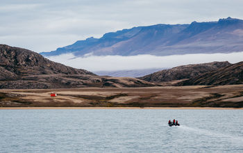 Zodiac-cruise through waters around Eskimonaes, Greenland