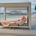 A Vibe Shore Club day bed at Great Stirrup Cay