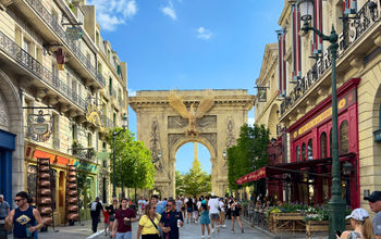 The Arch at Epic Universes The Wizarding World of Harry Potter.