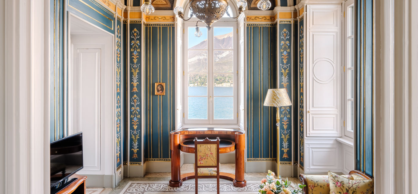 Image: The Churchill Suite inside the Relais & Ch?teaux Grand Hotel Villa Serbelloni in Bellagio, Italy. (Photo Credit: Relais & Ch?teaux)