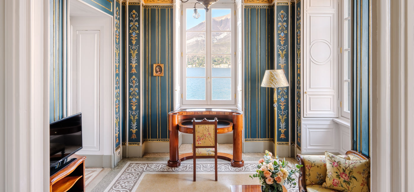 Image: The Churchill Suite inside the Relais & Châteaux Grand Hotel Villa Serbelloni in Bellagio, Italy. (Photo Credit: Relais & Châteaux)