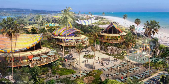 Künstlerische Darstellung von Disney Lookout Cay Künstlerische Darstellung von Disney Lookout Cay