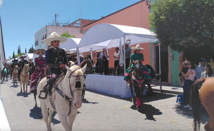 In the Magical Town of Jerez, visitors can see Charros from all over Mexico riding their horses during an Easter parade. In the Magical Town of Jerez, visitors can see Charros from all over Mexico riding their horses during an Easter parade.