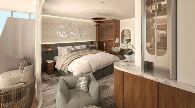 Vista Balcony Suite will offer 252 square feet of space. Vista Balcony Suite will offer 252 square feet of space.
