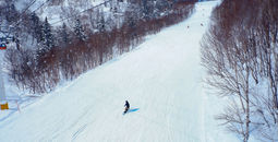 Skiing in Sapporo, Japan