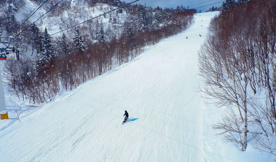 Skiing in Sapporo, Japan