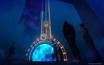 Rendering of National Epic Universe Portal Tour.