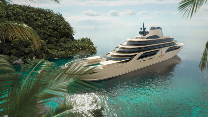 Darstellung des Four Seasons Yachts-Schiffes Yacht, Four Seasons Yachts, Luxusyacht, Kreuzfahrt, Luxuskreuzfahrt