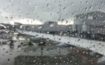 Rain from a plane storm