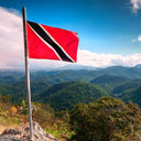 The national flag of Trinidad and Tobago.