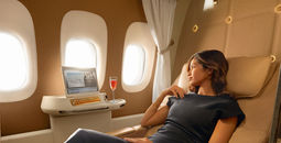 Emirates Dom Perignon 2009 Rosé in first class