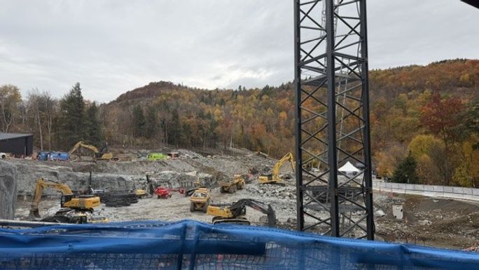 Construction at Club Med Tremblant Construction at Club Med Tremblant