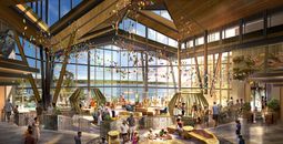 Branch & Brush lounge at Disney’s Lakeshore Lodge.