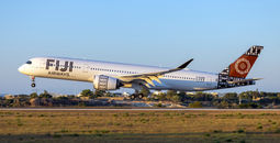 A Fiji Airways airplane.