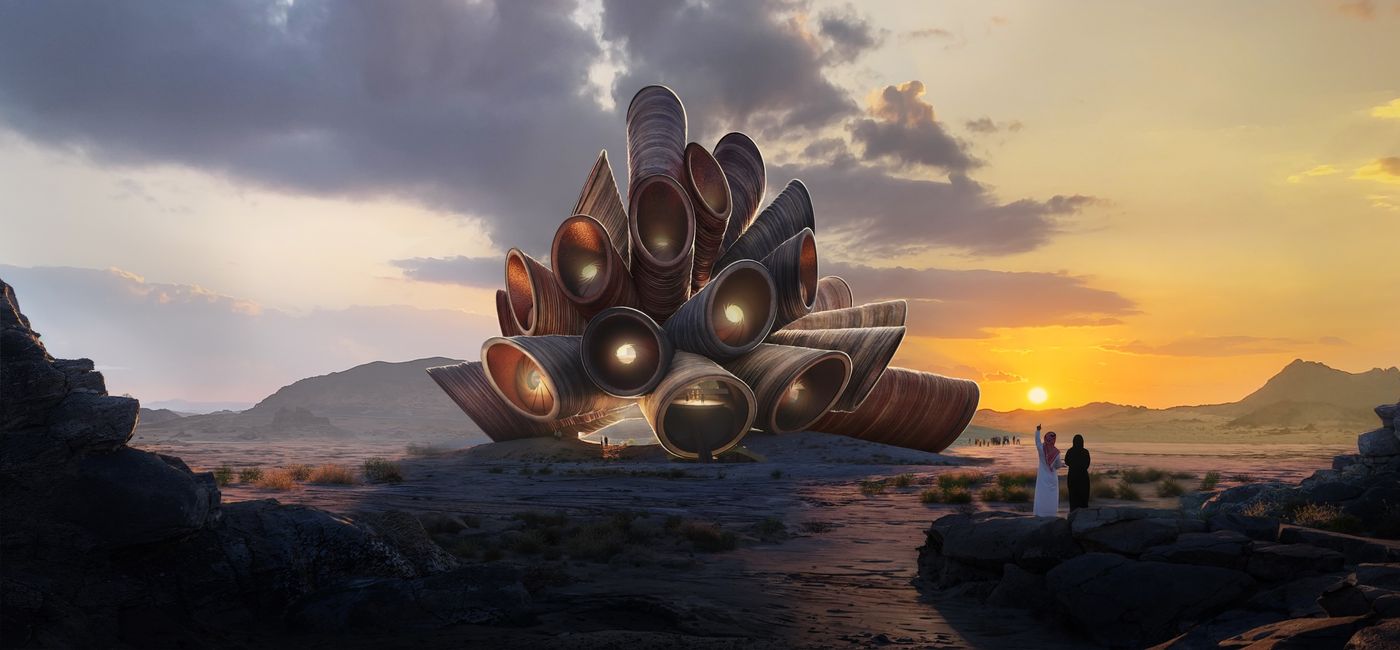 Image: A rendering of AlUla Manara (Photo Credit: Saudi Tourism Authority)