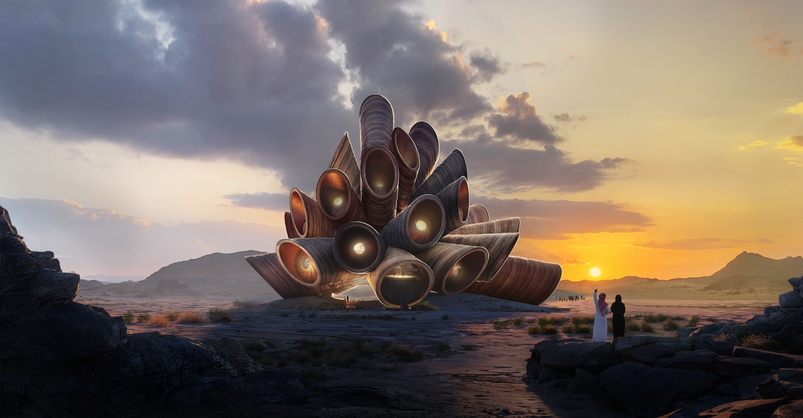 Saudi Arabia's AlUla Unveils Otherworldly Renderings of Manara