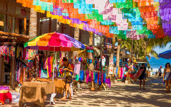 Paper Flag Street in Sayulita