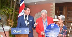 Garzarolis accept Blue Plaque